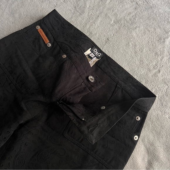 Dolce & Gabbana D&G Floral Paisley Jacquard Tailored Trouser Pants Black - Picture 8 of 17